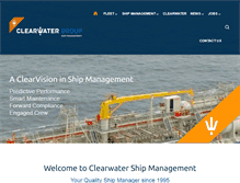 Tablet Screenshot of clearwatergroup.nl